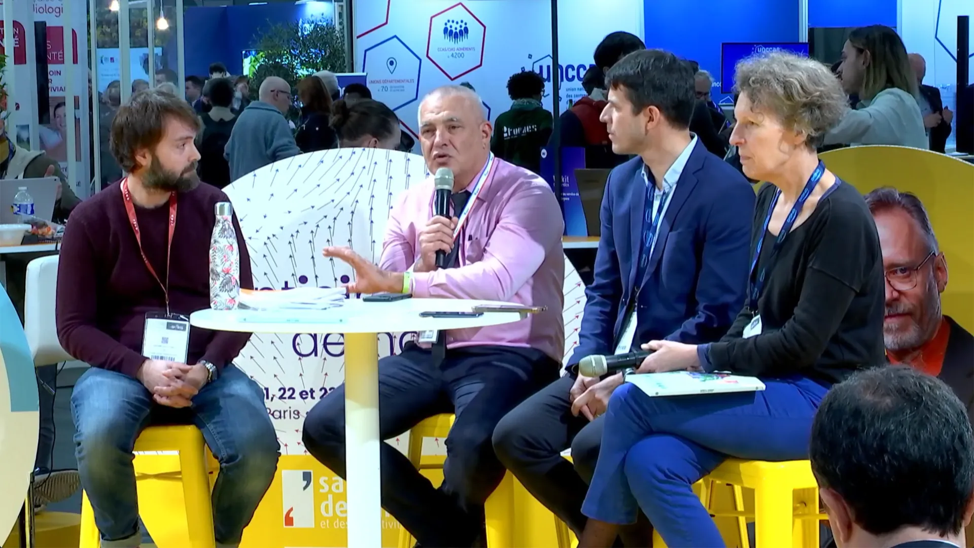Capture d'écran de l'intervention d'Emmanuel Delmotte sur les SCIC au salon des Maires.
